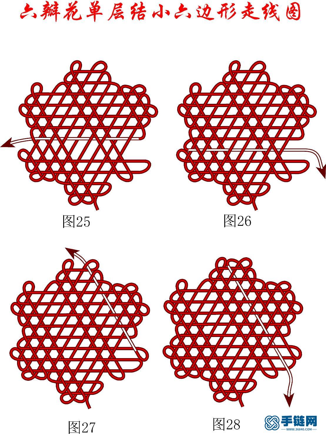 单层的六瓣花小六边形走线详细过程