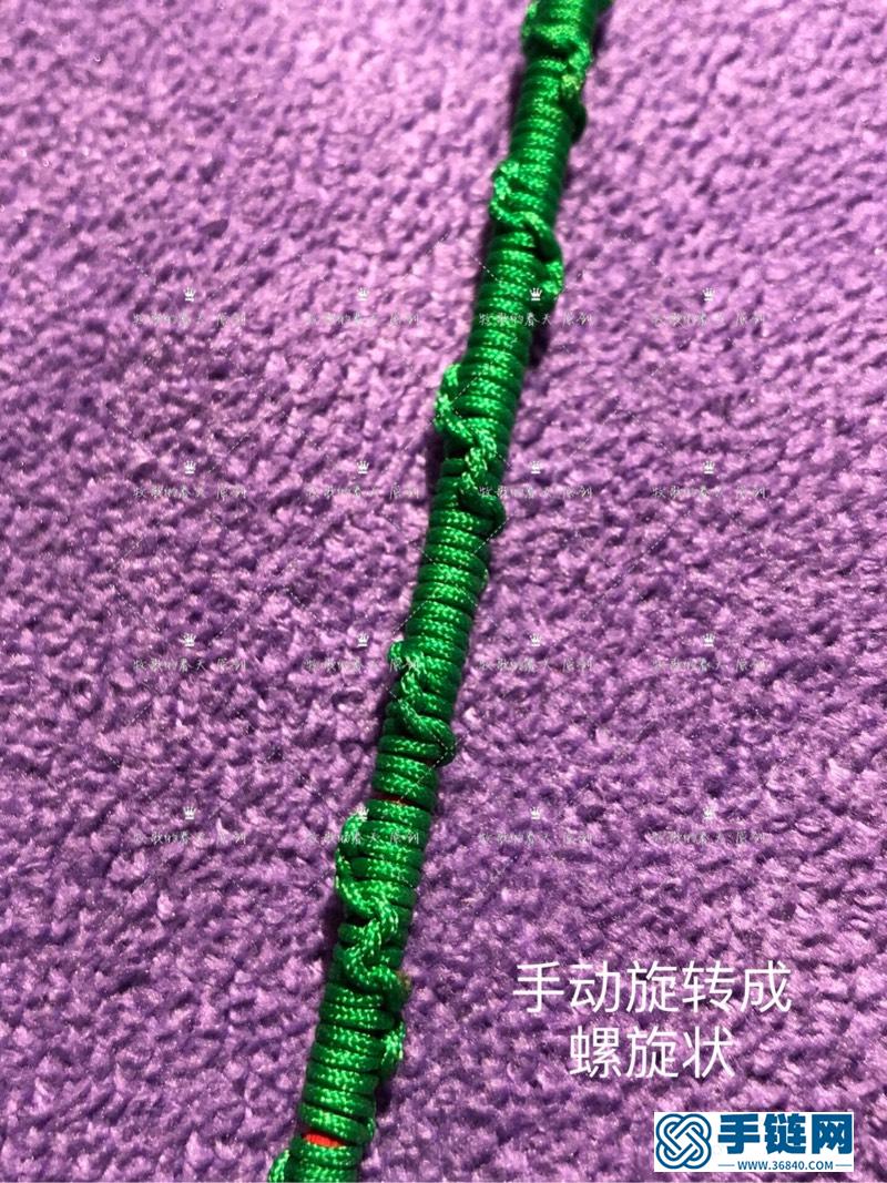 原创圣诞阶梯小教程编绳教程-完整编法步骤