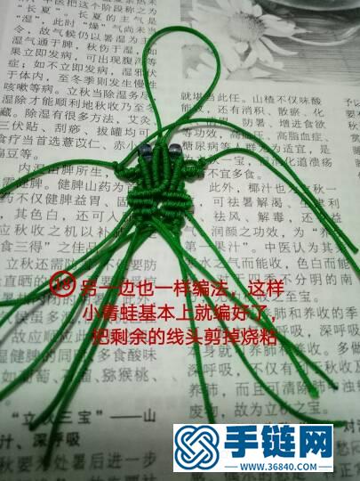 小青蛙教程编绳教程-完整编法步骤