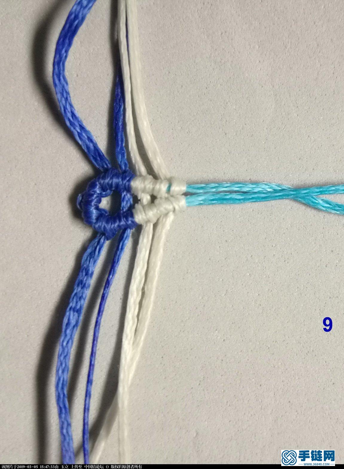 一个好用的小花瓣编绳教程-完整编法步骤