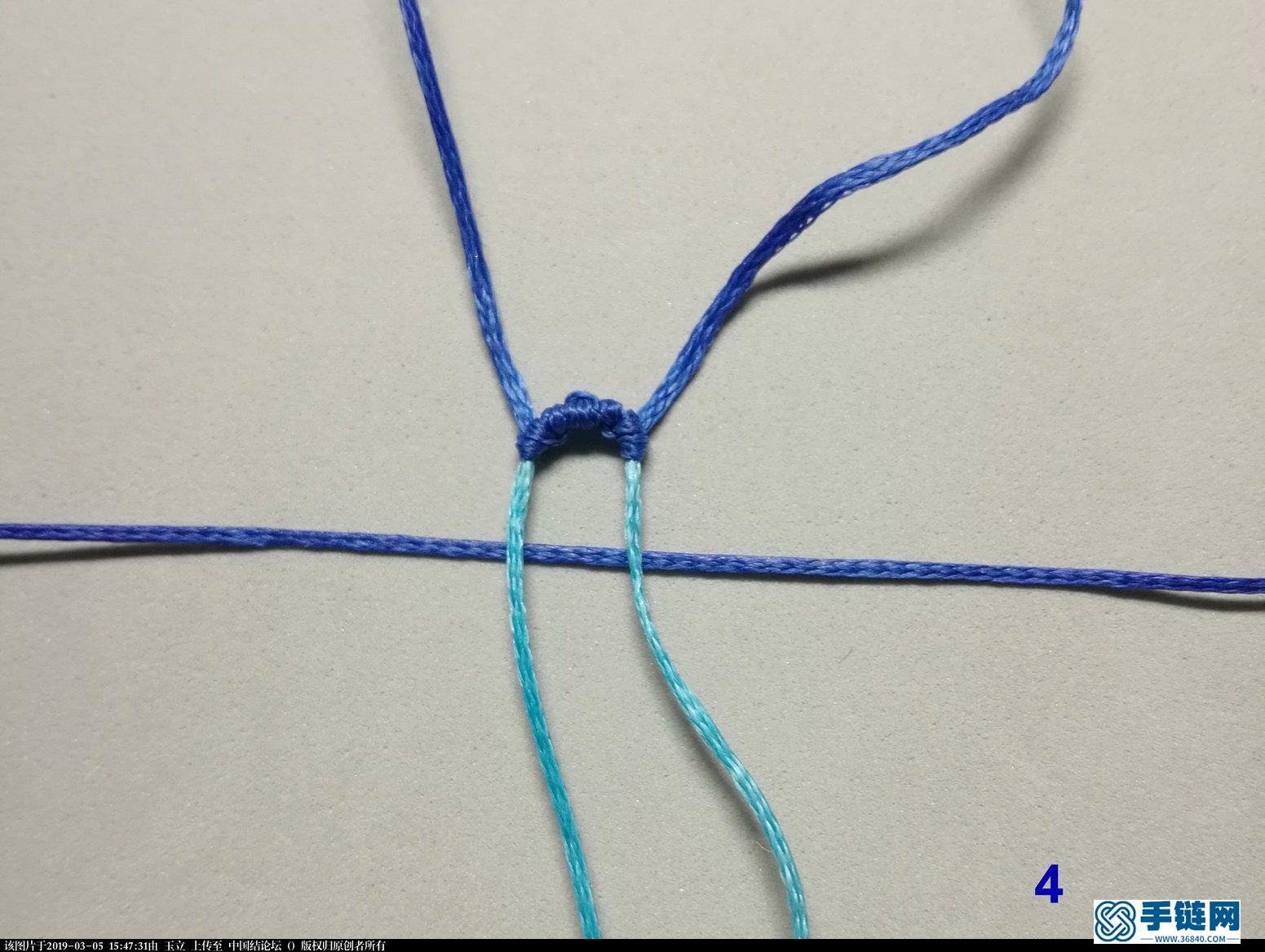 一个好用的小花瓣编绳教程-完整编法步骤
