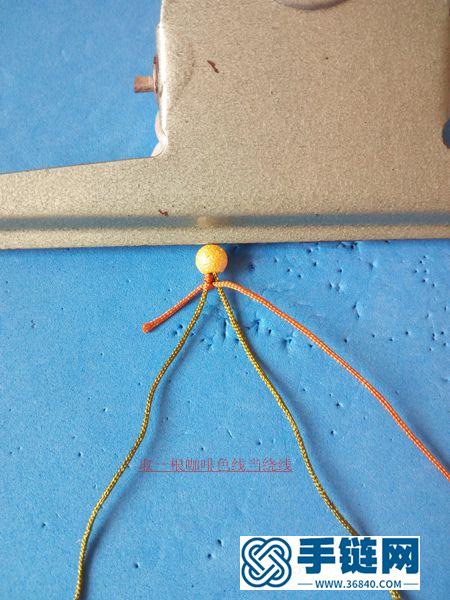 小花扇包挂编绳教程-完整编法步骤