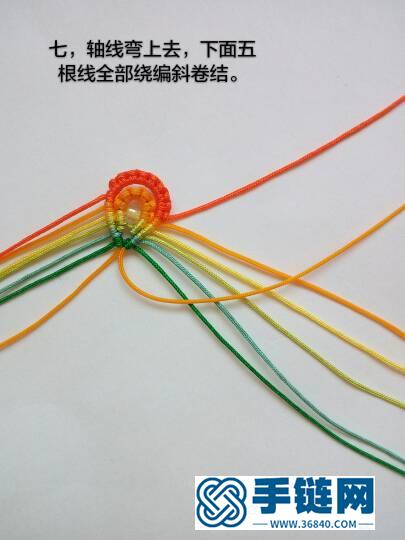 自制一个丝巾扣编绳教程-完整编法步骤