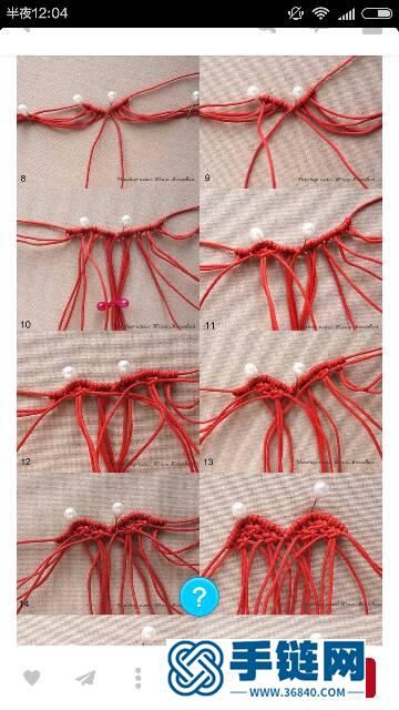心形小饰品编绳教程-完整编法步骤
