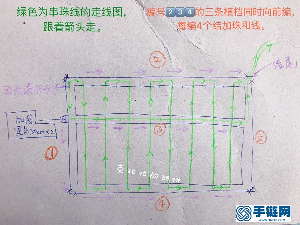 小算盘教程编绳教程-完整编法步骤