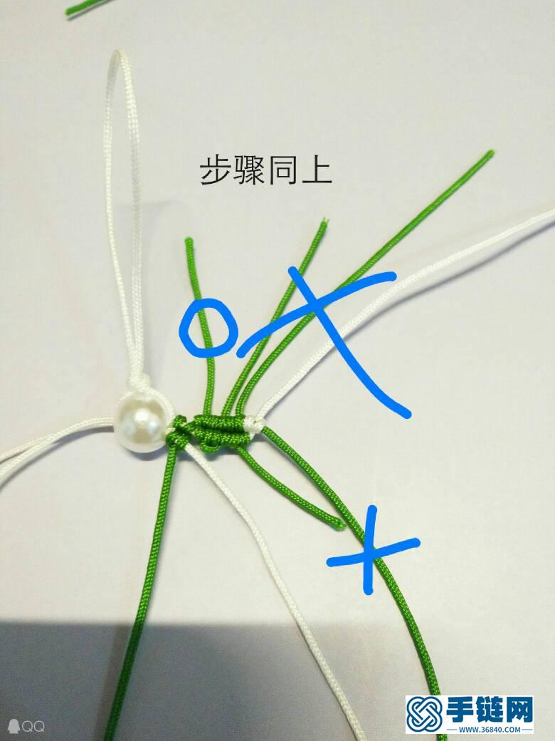消耗余线2――蝴蝶教程编绳教程-完整编法步骤