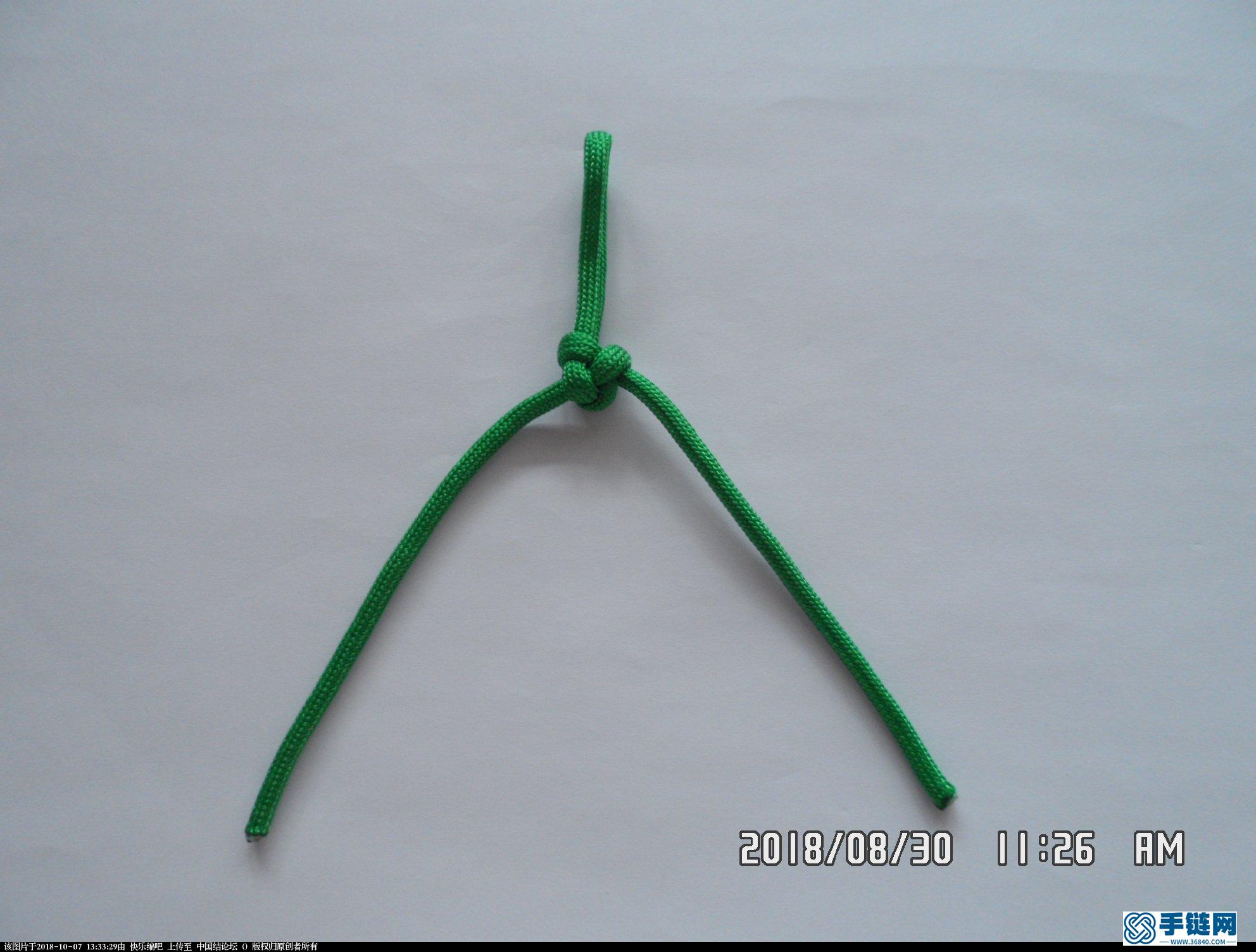 伞绳刀坠 —— 三角结还可以这样编编绳教程-完整编法步骤