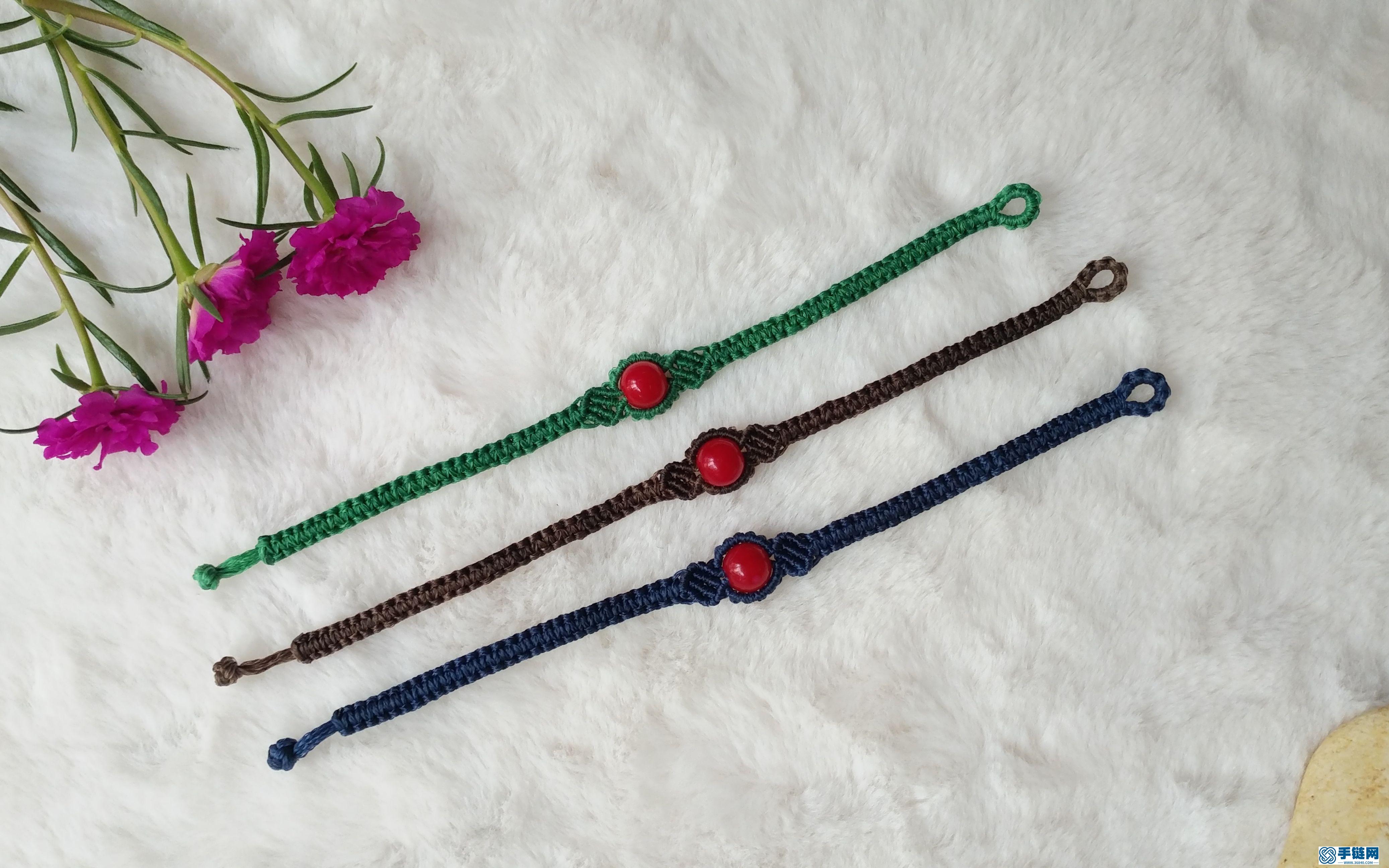 DIY手工制作编织创意包珠编绳个性手链第1节
