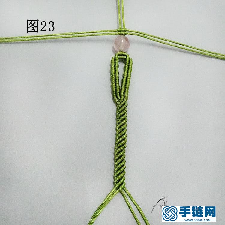 手工编绳手链教程，个性假面狐狸造型手绳做法