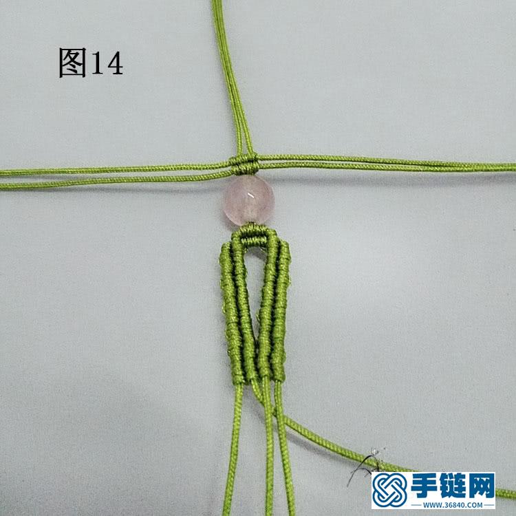 手工编绳手链教程，个性假面狐狸造型手绳做法