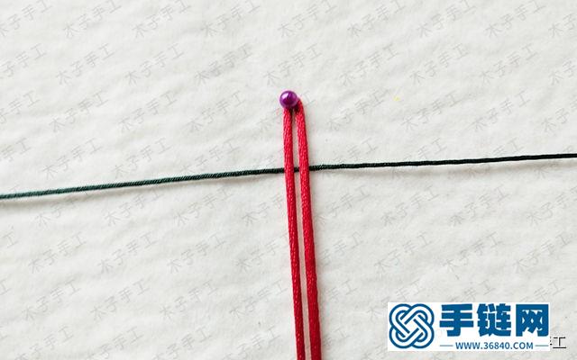 平结手链编法教程，生日礼品手工制作方法