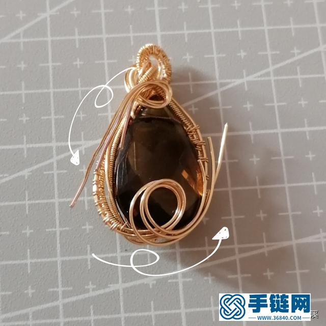 超详细的手工绕线吊坠制作步骤