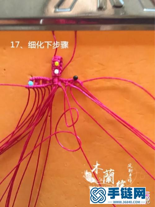 惊艳的民族异域风装饰品，手工DIY泰蜡线新叶挂件，编织图解教程