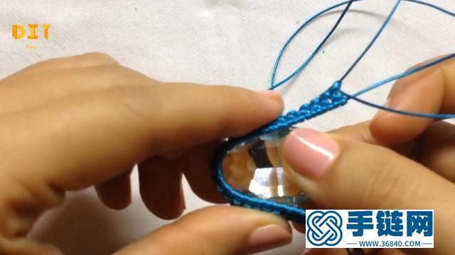 项链吊坠还可以这样编织，教你学习绳编宝石吊坠（图解3