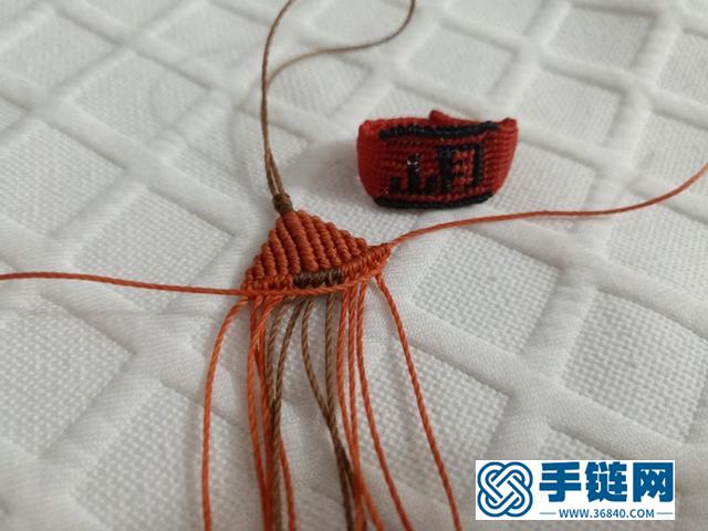 手工绳编立体小挂件，diy手工钥匙扣小虾