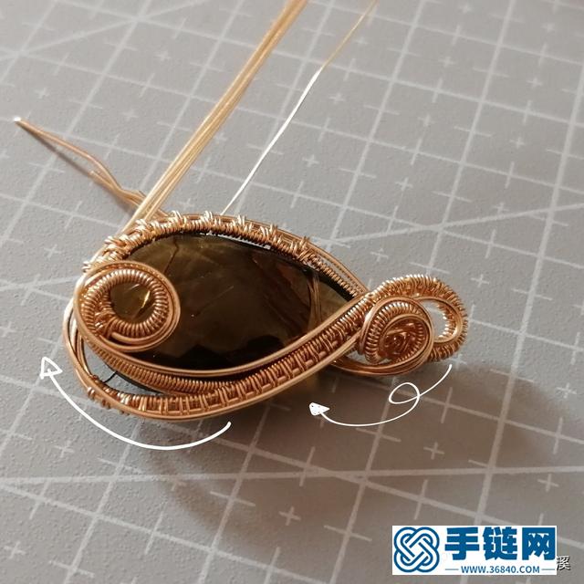 超详细的手工绕线吊坠制作步骤