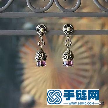 施华洛世奇水晶和珠子打造闪亮弹簧吊坠手链，附制作图解教程