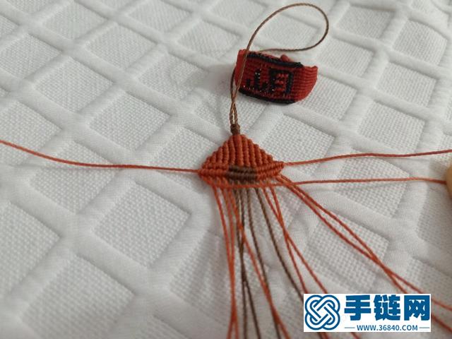 手工绳编立体小挂件，diy手工钥匙扣小虾