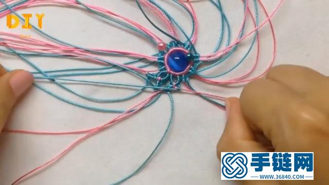 巧手绳编系列，带你学习如何编织漂亮的佩饰挂件（图解3