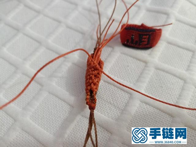 手工绳编立体小挂件，diy手工钥匙扣小虾