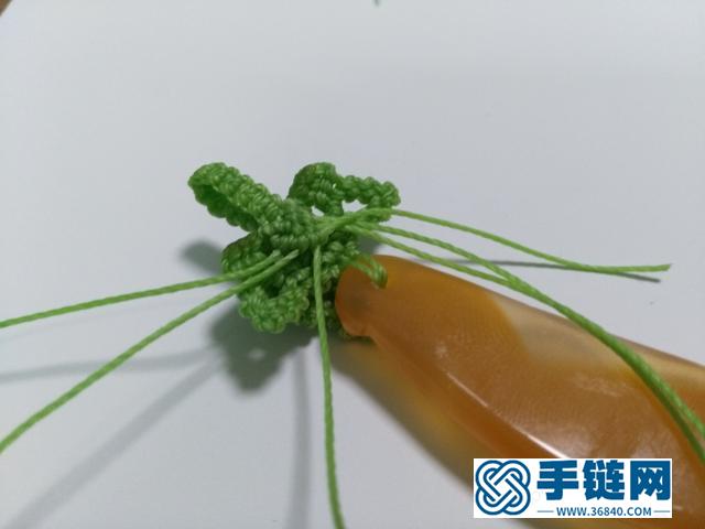 玛瑙玉髓藤豆吊坠编绳教程