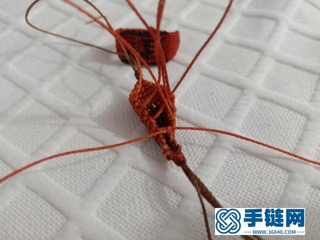 手工绳编立体小挂件，diy手工钥匙扣小虾