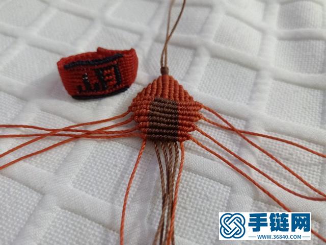 手工绳编立体小挂件，diy手工钥匙扣小虾