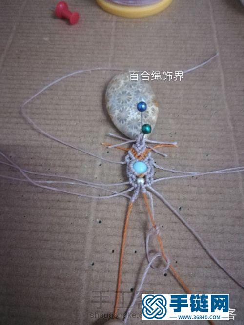 精品编绳教程，吊坠款的项链编法示范