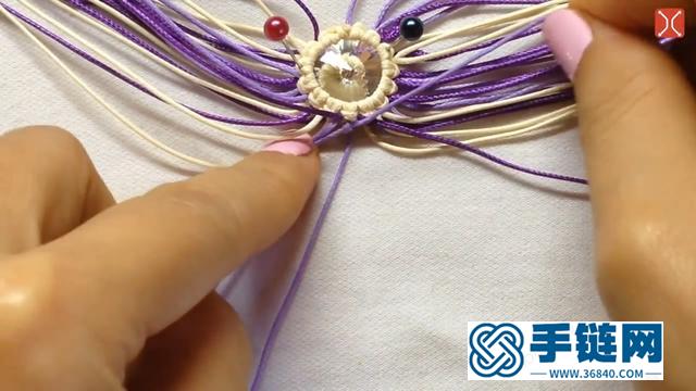 教你如何用简单的方法编织漂亮的吊坠，看一遍就会了！