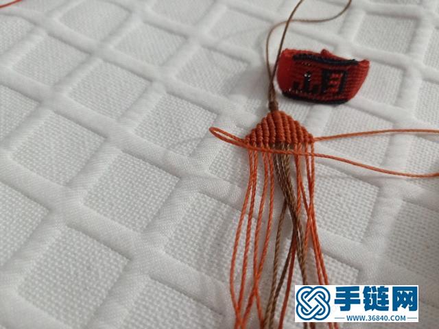 手工绳编立体小挂件，diy手工钥匙扣小虾