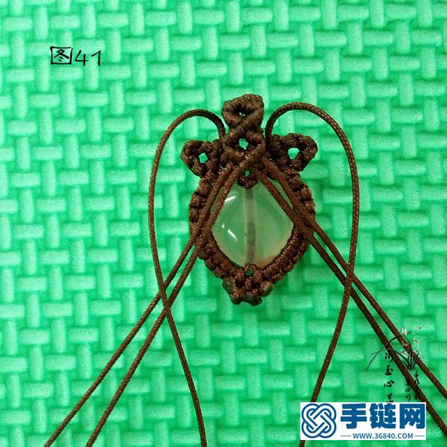 绳结首饰之桃心吊坠编织教程
