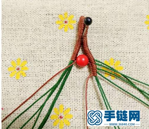 【教你编绳】风情万种的吊坠叶子型编织过程，实用型
