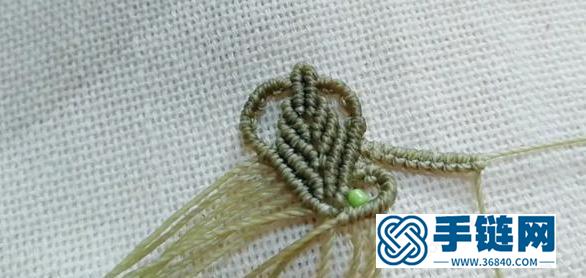 绳结吊坠、挂件上编个蝴蝶，真的很好看，编绳手工附教程