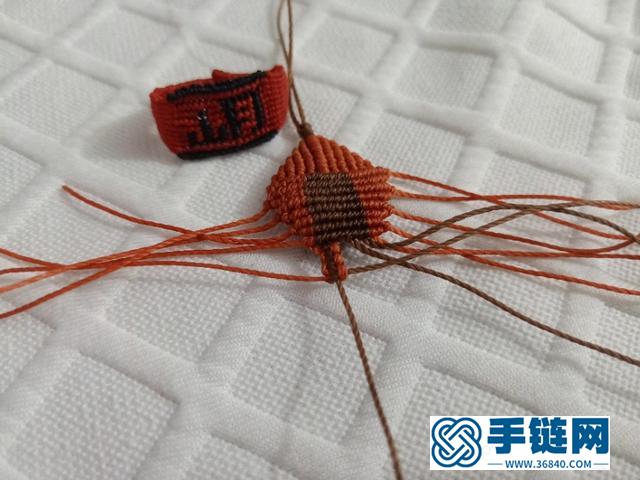 手工绳编立体小挂件，diy手工钥匙扣小虾