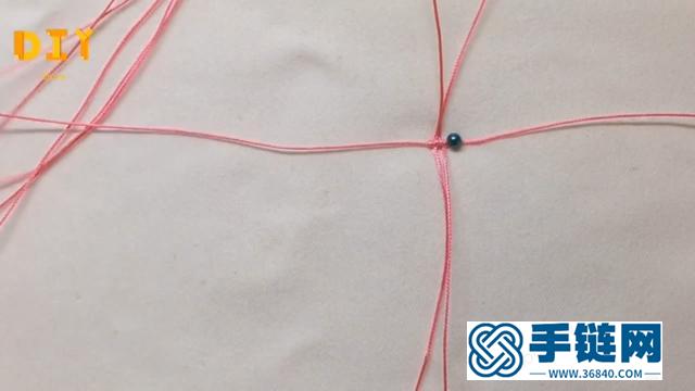 「手工绳编系列」精美佩饰挂件的编织方法（步骤3