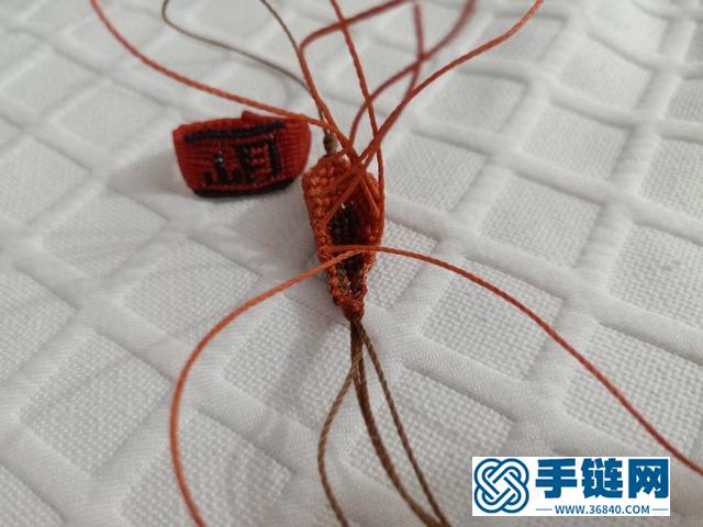 手工绳编立体小挂件，diy手工钥匙扣小虾