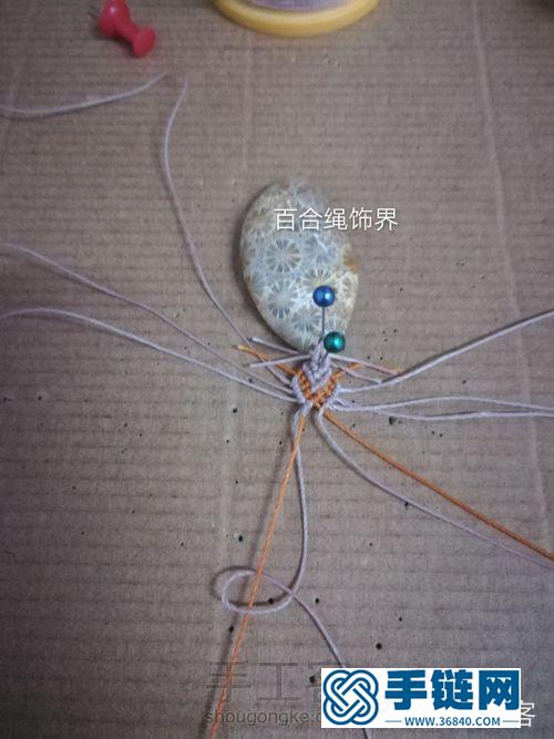 精品编绳教程，吊坠款的项链编法示范