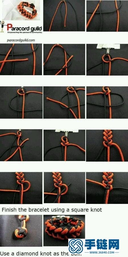 10款简单伞绳手链编织教程大全
