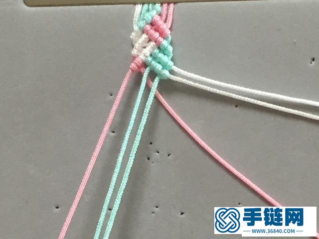 编绳手链教程：如何制作小清新手链手工编织教程