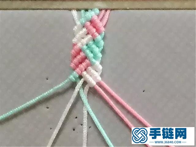 编绳手链教程：如何制作小清新手链手工编织教程