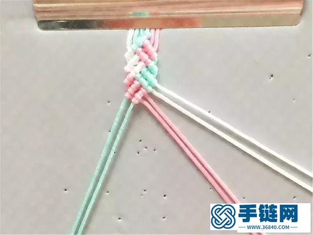 编绳手链教程：如何制作小清新手链手工编织教程