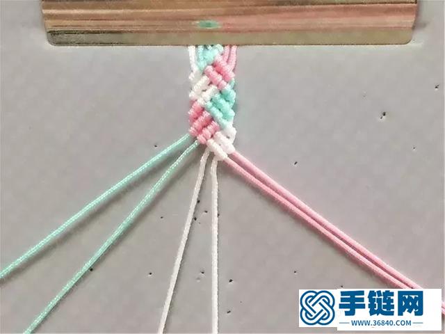 编绳手链教程：如何制作小清新手链手工编织教程