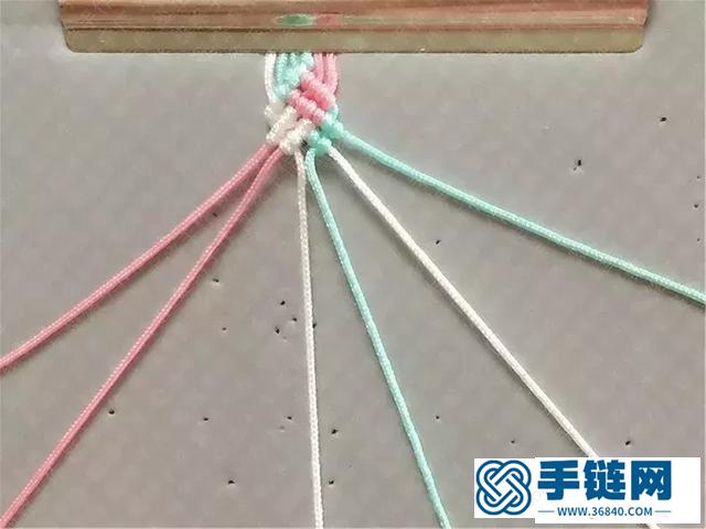 编绳手链教程：如何制作小清新手链手工编织教程