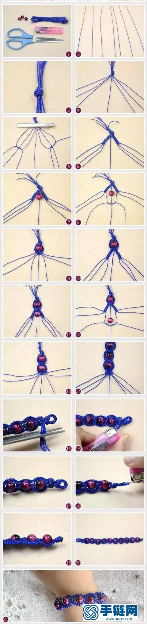29种编绳手链教程，详细清楚热门款式的图解