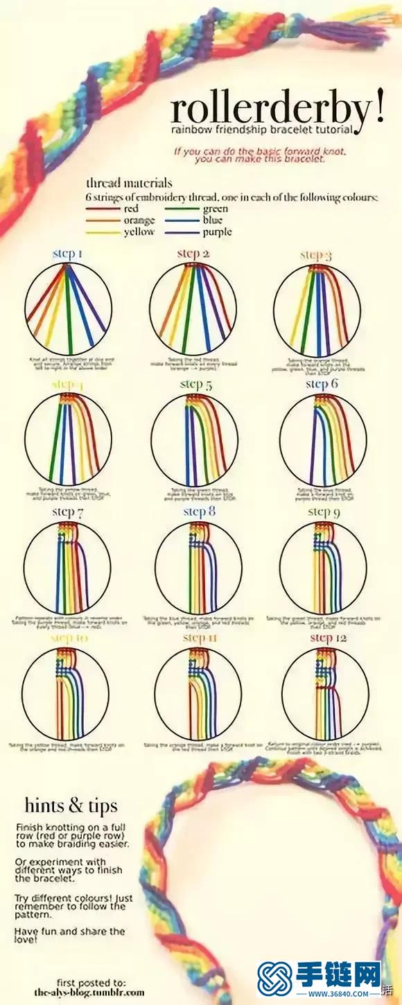 编绳之手链，附最全编绳手链大全，教程详细清楚