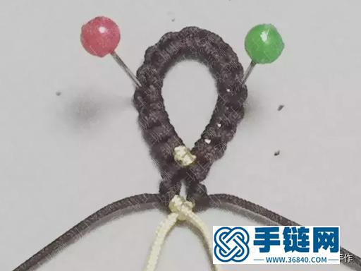 如何做一条红绳手链，中国结斜卷结教程综合运用，纯手工编织