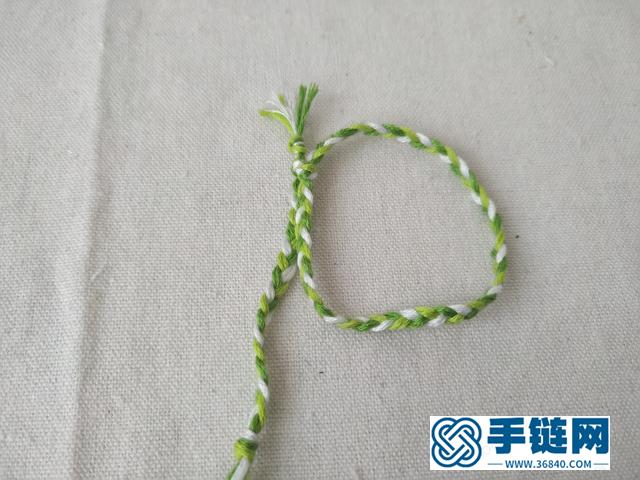 教你编一条简约款渐变色手绳