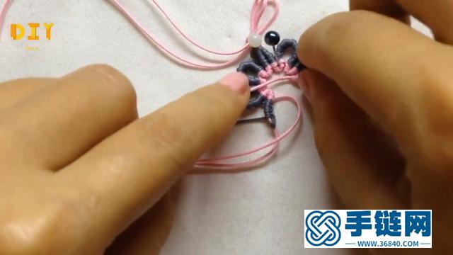 花型手链编织教程（图解1）