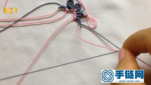 花型手链编织教程（图解1）