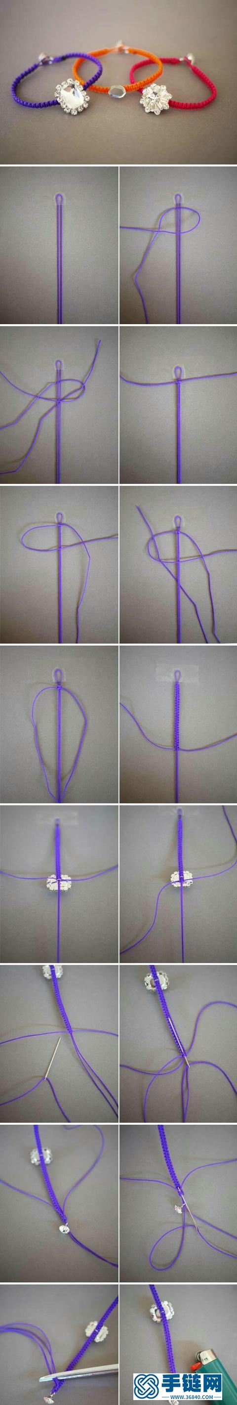 超漂亮的手绳编织教程，送给喜欢diy的你们